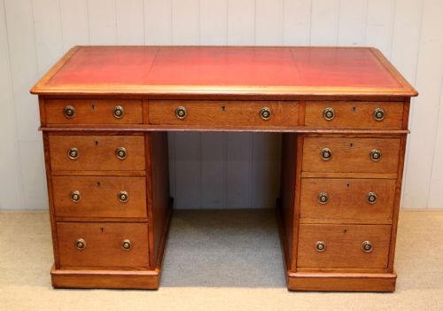 Oak Pedestal Desk