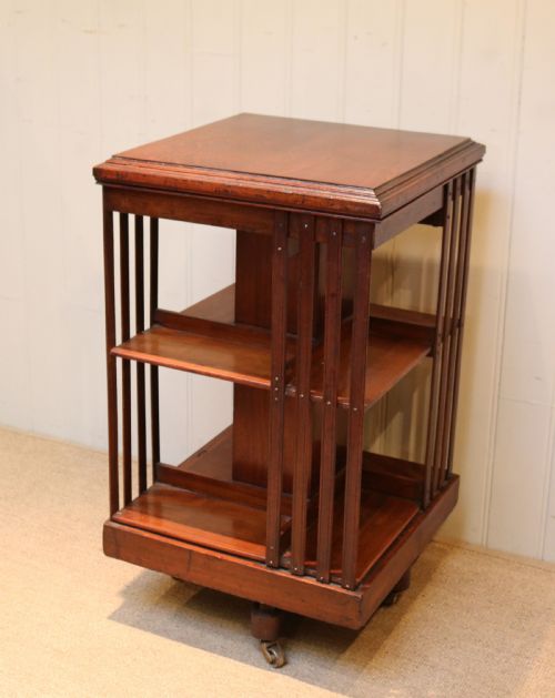 fig 1. Walnut Revolving Bookcase