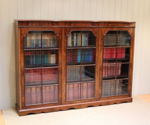 Substantial Walnut Bookcase