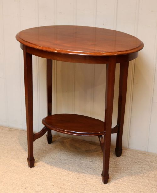 Mahogany Oval Occasional Table