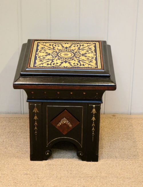 Aesthetic Period Lacquered Plant Stand