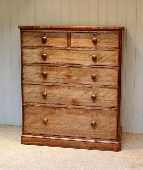 fig 1. Substantial Satinwood Dressing Chest Of Drawers