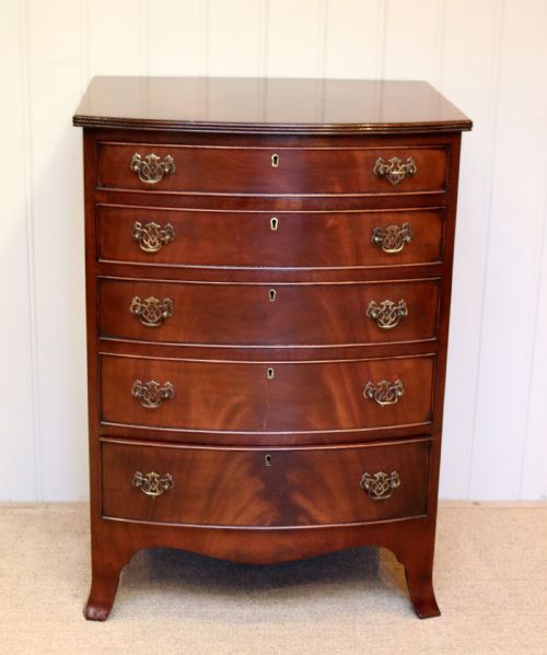 Mahogany Bow Front Chest of Drawers