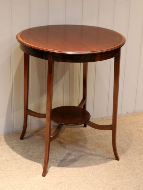 Circular Mahogany Occasional Table