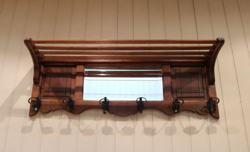 fig 1. French Oak Mirrored Shelf