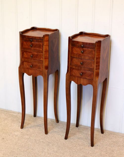 Pair of French Small Proportioned Bedside Cabinets