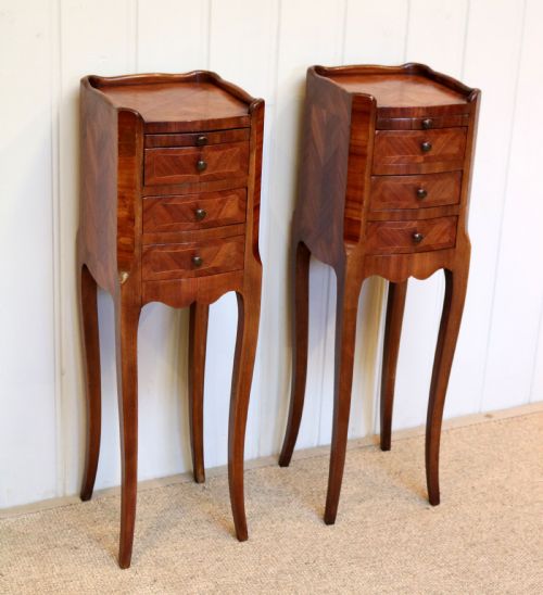 fig 1. Pair Of French Small Proportioned Bedside Cabinets