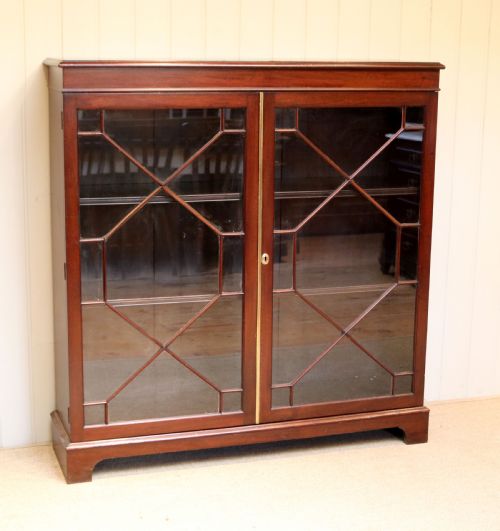 fig 1. Edwardian Mahogany Glazed Bookcase