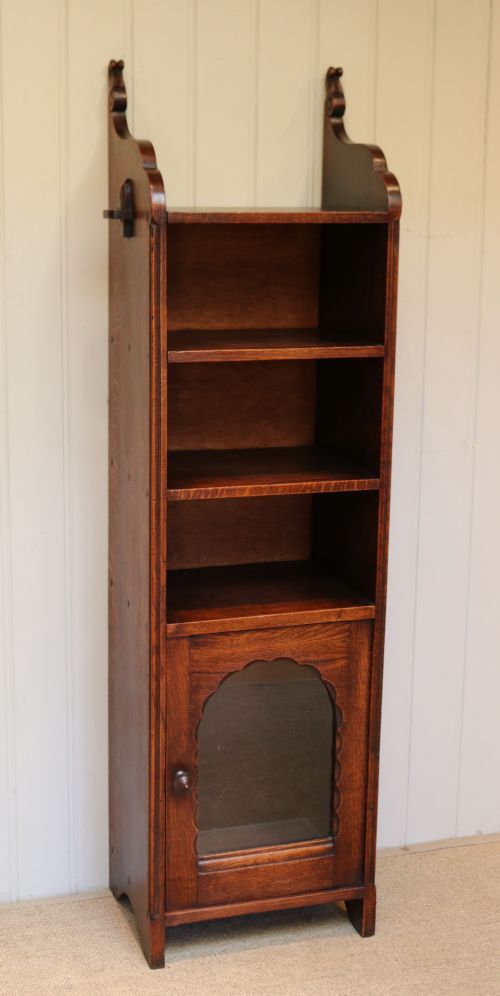fig 1. Tall Slim French Oak Bookcase