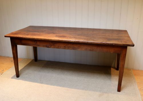fig 1. French Cherry Wood Farmhouse Table