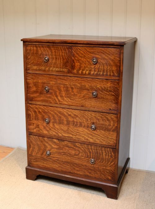 Tall Oak Chest of Drawers