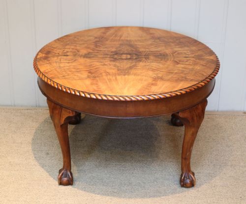 Circular Walnut Table