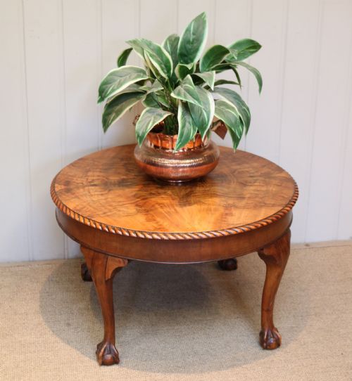 fig 1. Circular Walnut Table