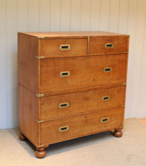 Good Quality Late 19th Century Oak Military Chest