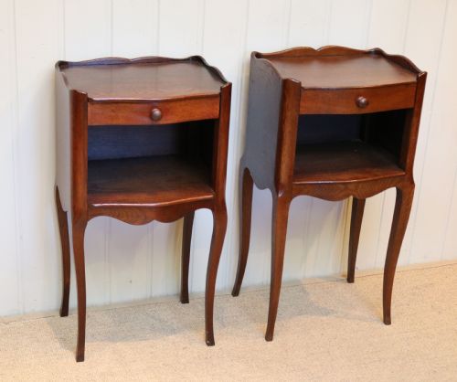 Pair of French Oak Bedside Cabinets