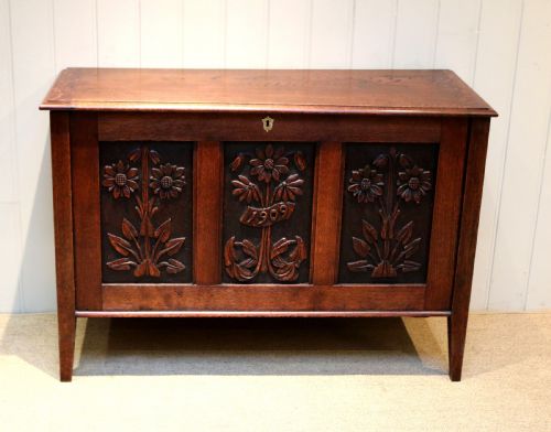 Arts and Crafts Influenced Oak Coffer