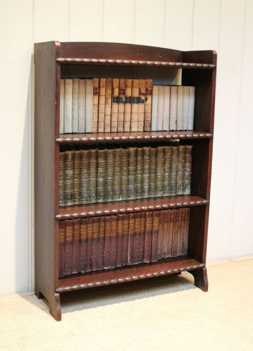 Small Open Oak Book Shelves