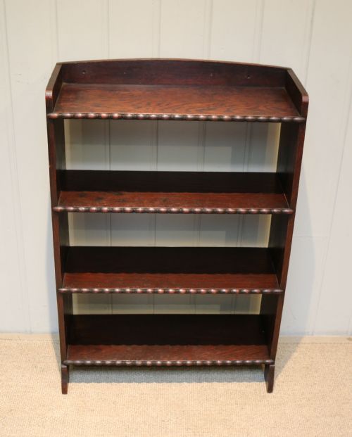 fig 1. Small Open Oak Book Shelves