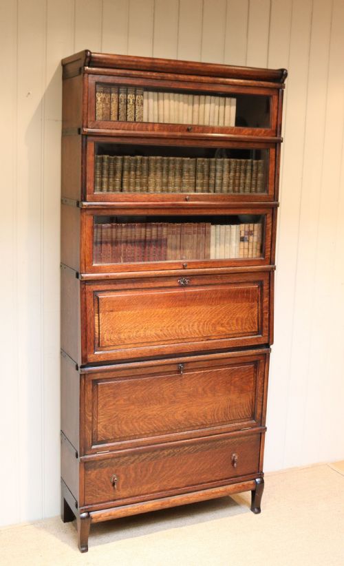 Unusual Substantial Globe Wernicke Cabinet Bookcase