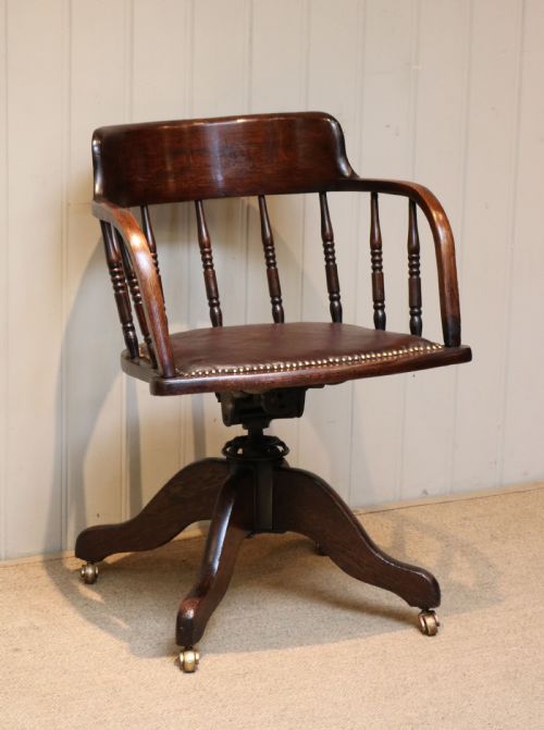 fig 1. Oak Desk Chair