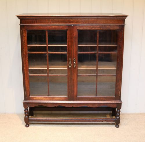 fig 1. Oak Glazed Bookcase