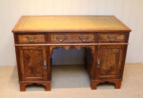 Walnut Pedestal Desk