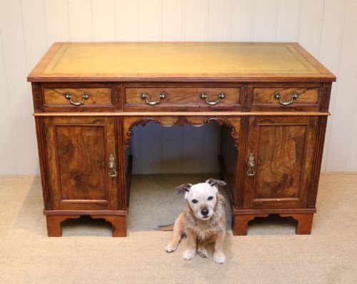 fig 1. Walnut Pedestal Desk