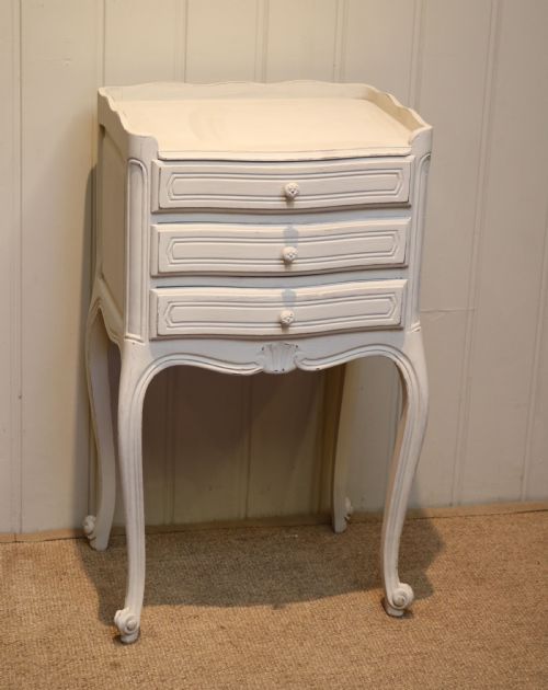 French Painted Bedside Cabinet