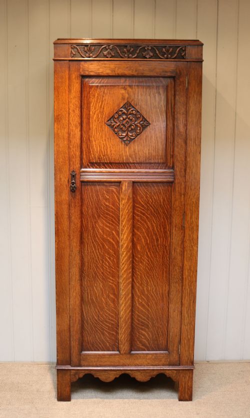 fig 1. Solid Oak Hall Cupboard