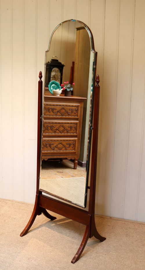 Bevel Edge Cheval Mirror
