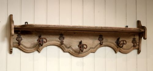 Rustic Light Oak Wall Shelves