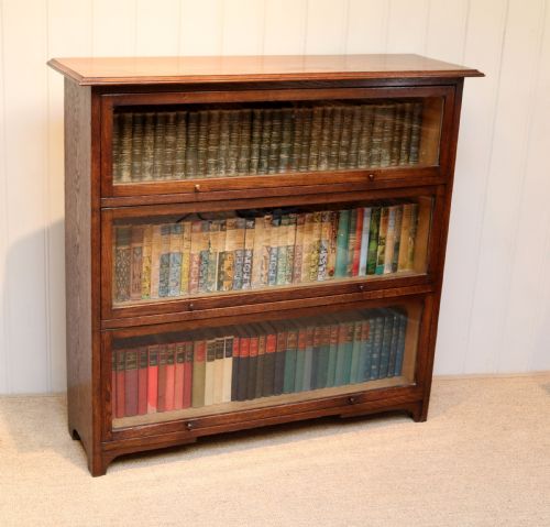 Solid Oak Three Tier Bookcase