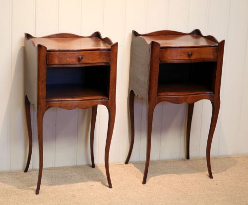 Pair of French Oak Bedside Cabinets