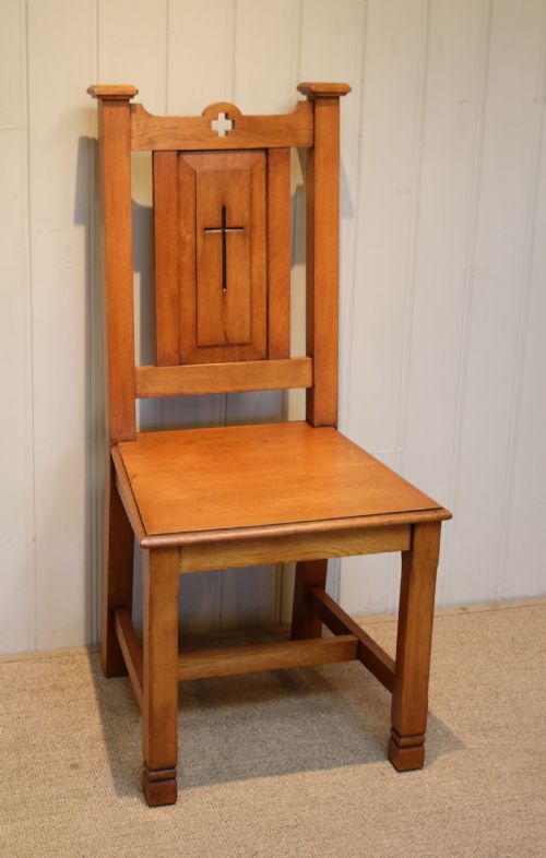 Solid Oak Church Chair