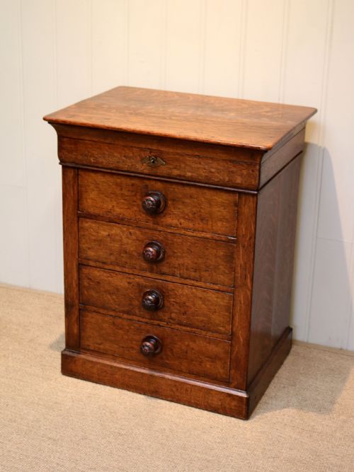 fig 1. Small Proportioned Oak Chest Of Drawers