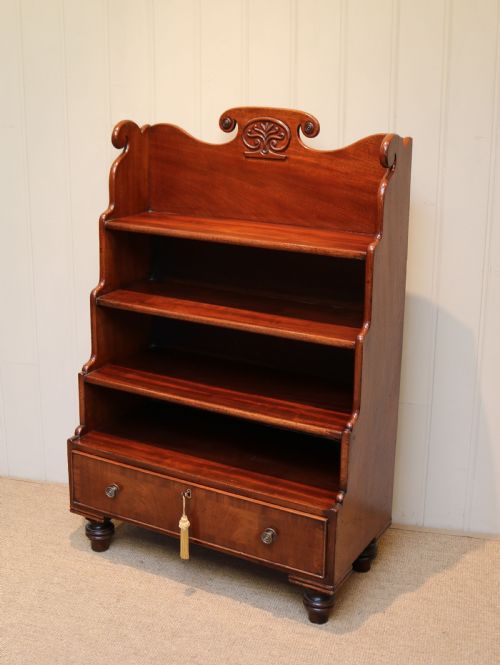 William IV Mahogany Waterfall Bookcase