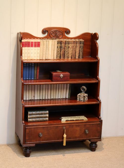 fig 1. William IV Mahogany Waterfall Bookcase