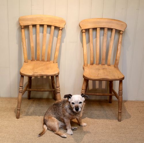 fig 1. Matched Set Of Four Beech Chairs