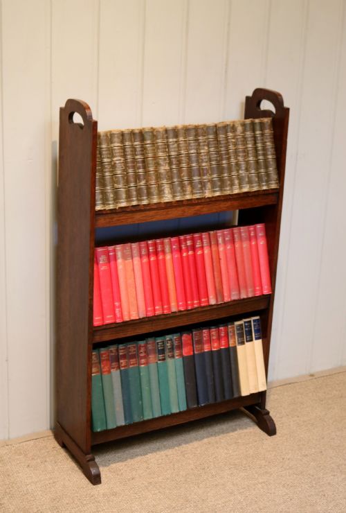 Small Oak Book Trough