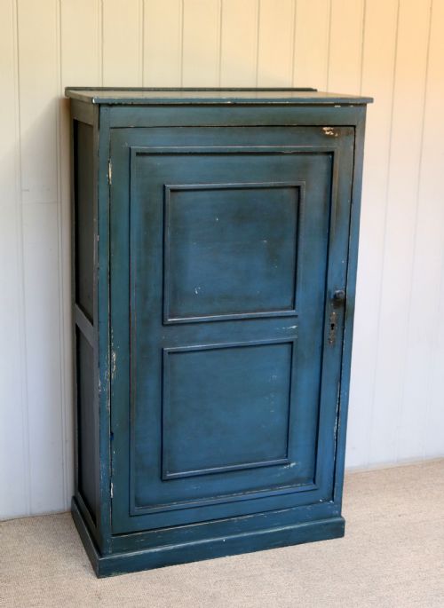 Small Proportioned French Painted Pine Cupboard