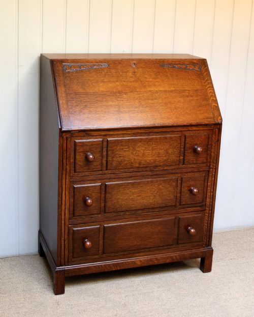 Solid Oak Bureau
