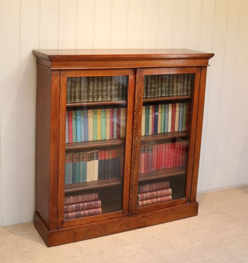 Oak Glazed Bookcase