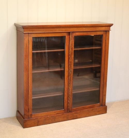 fig 1. Oak Glazed Bookcase