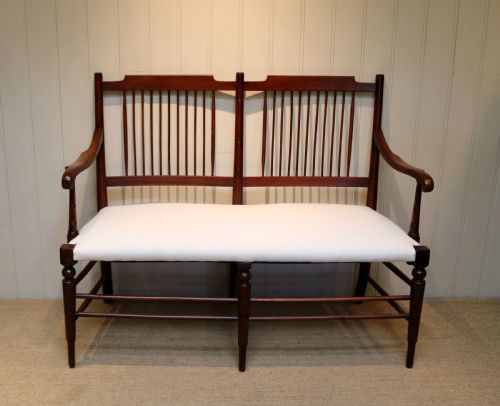 Walnut Framed Settee