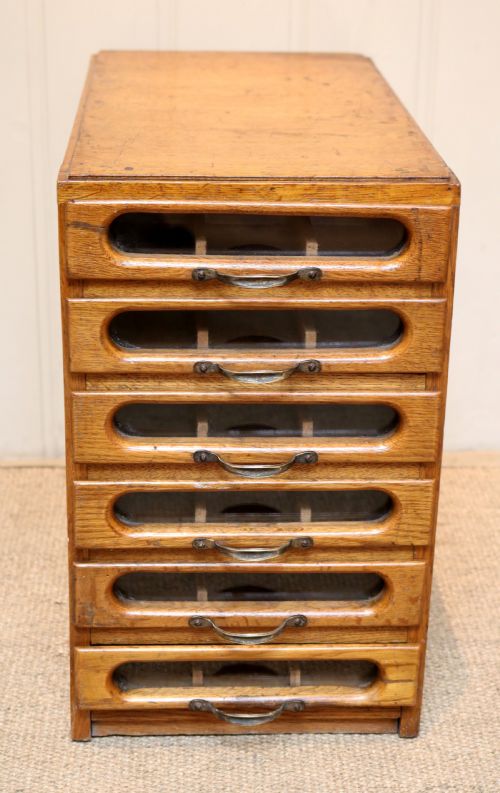 Set of Oak Haberdashers Drawers