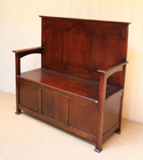 Edwardian Oak Bench