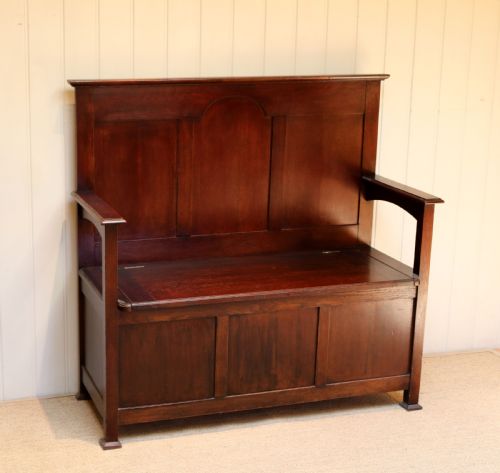 fig 1. Edwardian Oak Bench