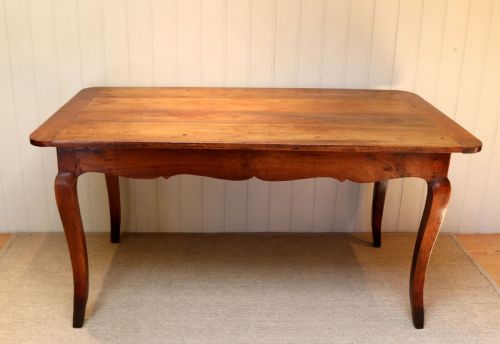 French Cherry Wood Farmhouse Table