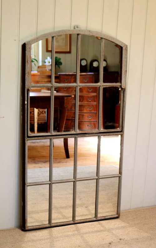 Metal Framed Painted Window Mirror