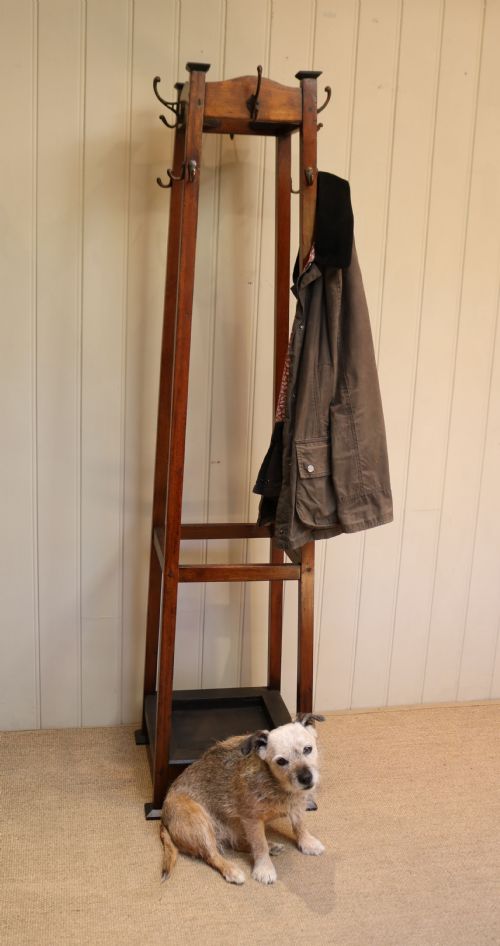 fig 1. French Oak Coat And Hat Stand